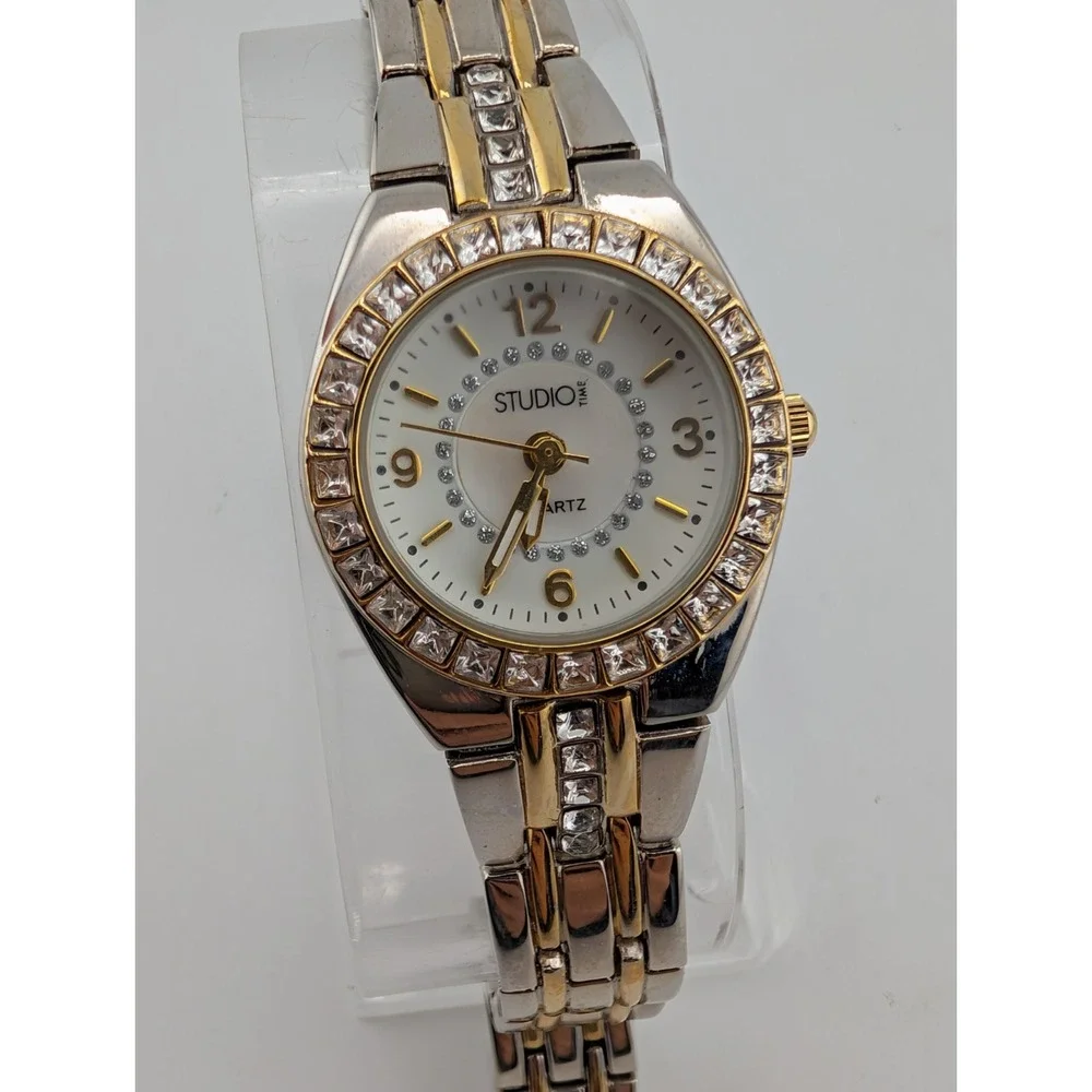 Studio Time Women's Watch 26mm Case Crytal Bezel 7.5